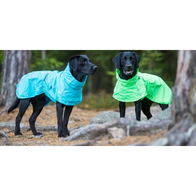 Rukka obleček Hase Raincoat pláštěnka na psa modrá dva psi