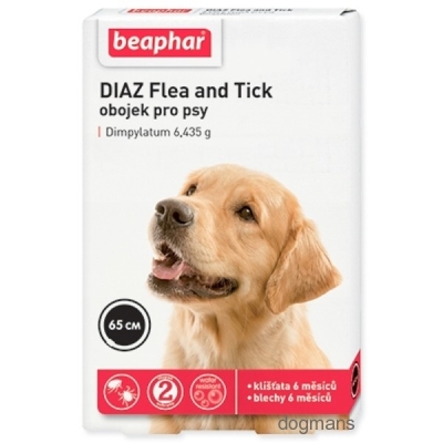 Beaphar Obojek antiparazitní pes Diaz Flea&Tick 65cm