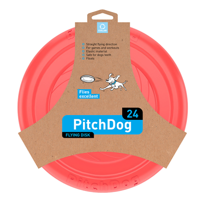 CoLLaR PitchDog - létající DISK pro psy -rosa