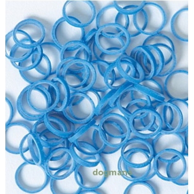 Latexové gumičky Top Knot - modrá barva